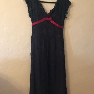 Women’s Black Lace Long Dress